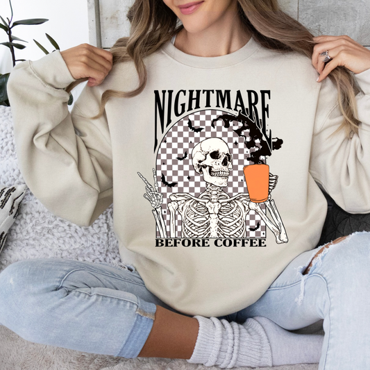 Nightmare before Coffee Sand CREW || *MADE TO ORDER