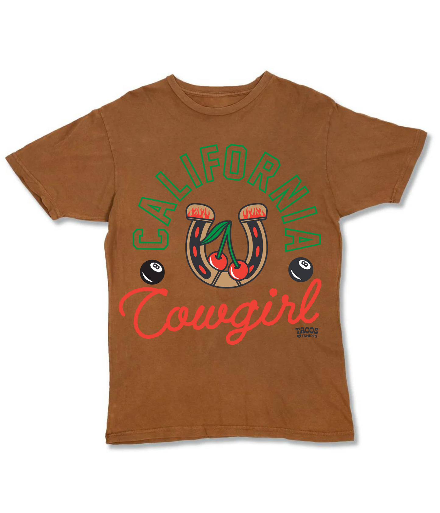 California Cowgirl Acid Wash Tee || *MADE TO ORDER