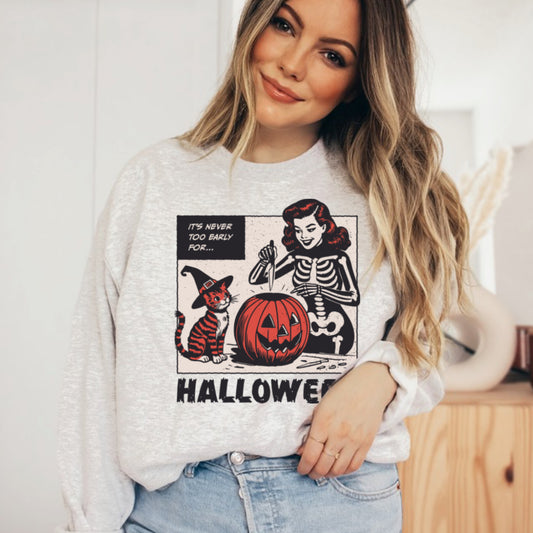 Never too early for Halloween Ash CREW || *MADE TO ORDER