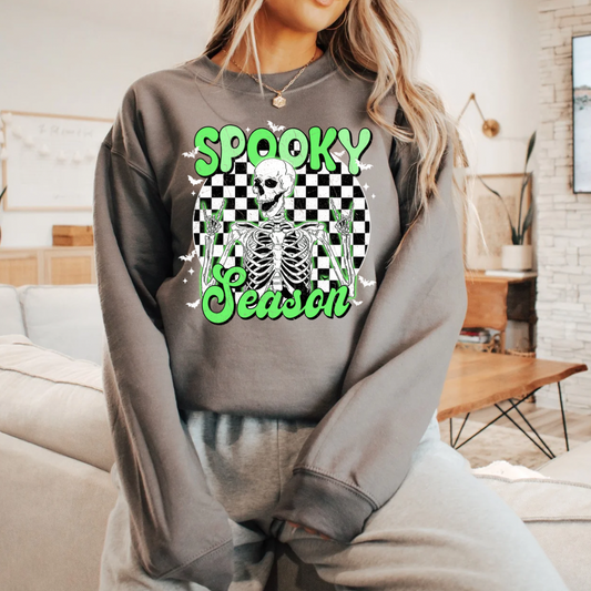 Spooky Season Charcol CREW || *MADE TO ORDER