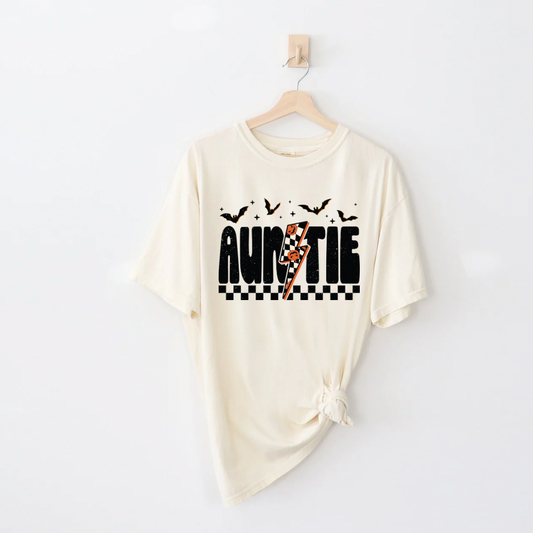 Auntie Bolt/Bats TEE || Comfort Colors *MADE TO ORDE