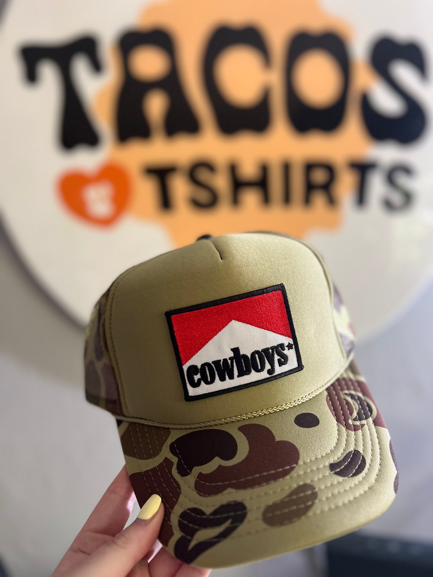 Cowboys* Camo || TRUCKER * ready to ship