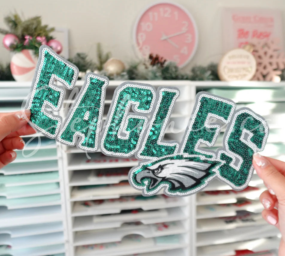 Eagles - sequin patch CREW (PLEASE READ) || * MADE TO ORDER CUSTOM