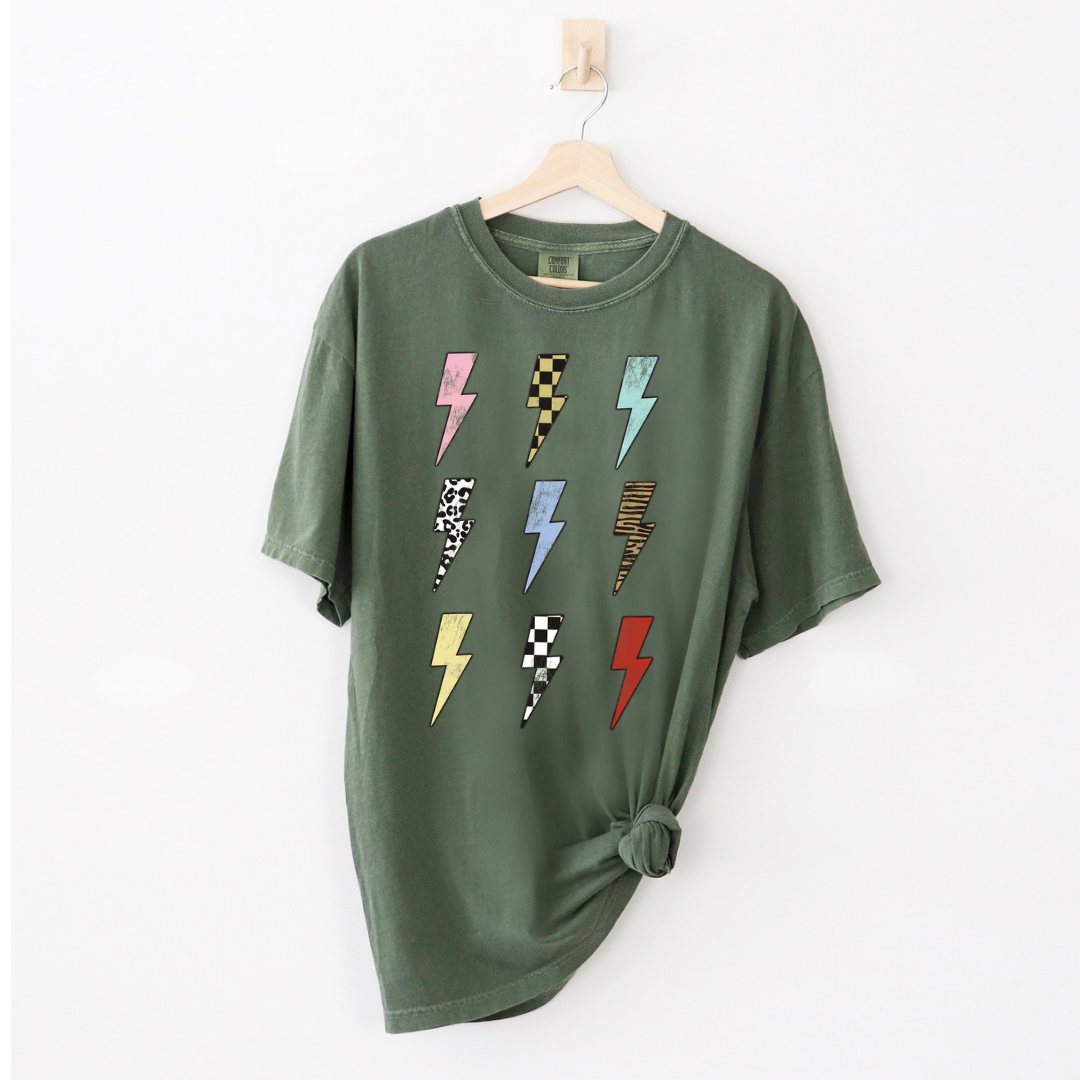 Electric Boltz Olive Tee