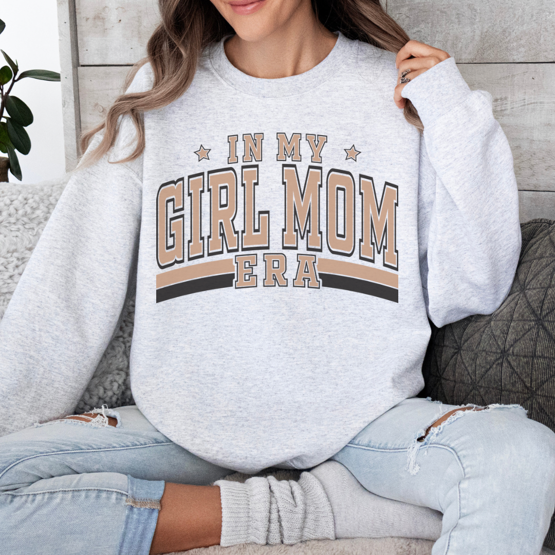 Girl Mom Era Crewneck Sweater