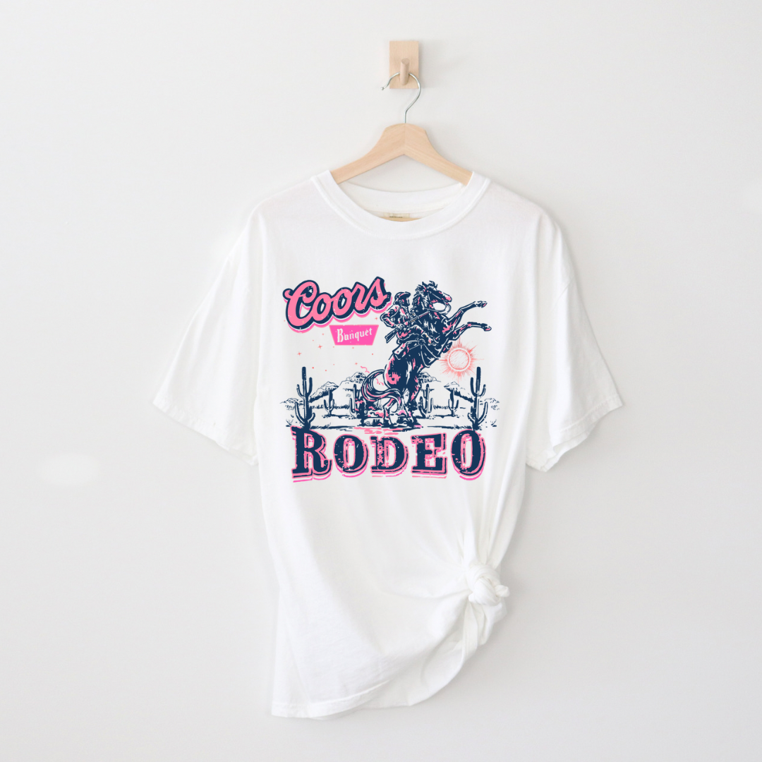 Pink Coors White Tee