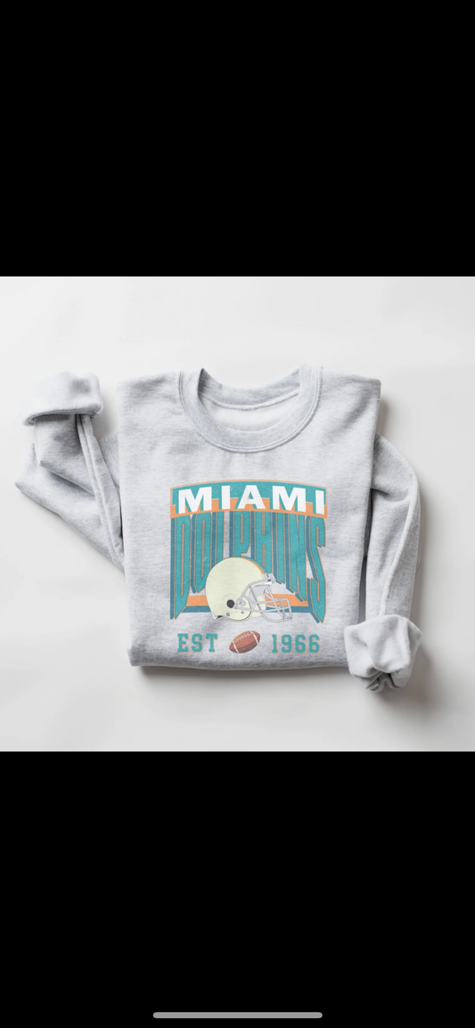 Miami Vintage Ash Crew Sweater || * MADE TO ORDER