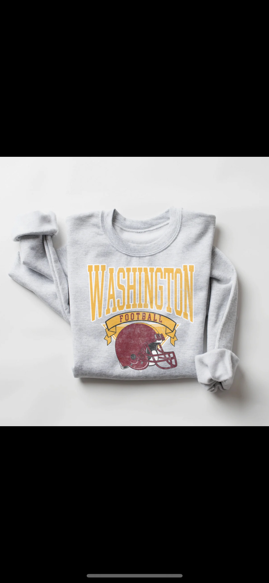 WA Vintage Ash Crew Sweater || * MADE TO ORDER